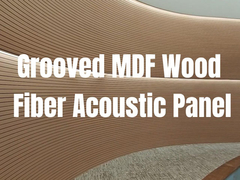 멜라민 MDF 틈이 있는 음향 패널 133x2440mm 197x2440mm 천장 및 벽용