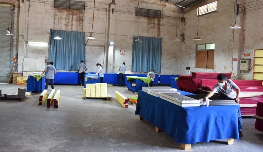 Guangzhou Wuyang Yiguan Acoustic Materials Co., Ltd. 제조업체 생산 라인