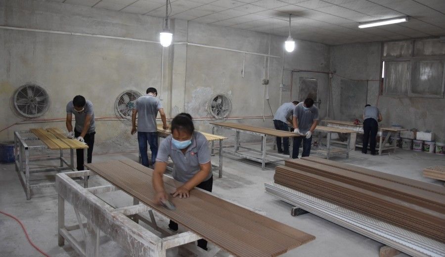 Guangzhou Wuyang Yiguan Acoustic Materials Co., Ltd. 제조업체 생산 라인