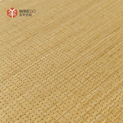 Micro-perforated Acoustic Board With Decorative Veneer For Office And Conference Room
