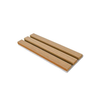 천연 목재 슬레이트 음향 벽 패널 불 retardant 0.85 NRC 음 흡수