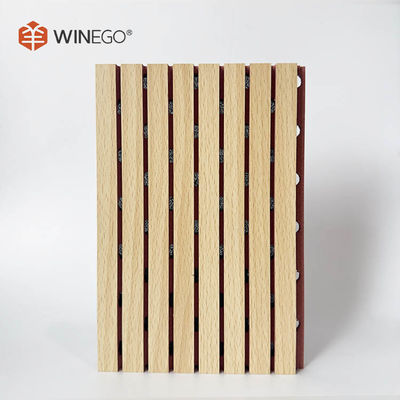 멜라민 MDF 틈이 있는 음향 패널 133x2440mm 197x2440mm 천장 및 벽용