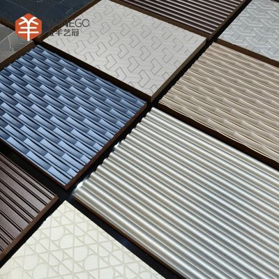 인테리어 디자인용 3D 우아한 엠보스 플레어 벽 패널 2400mm